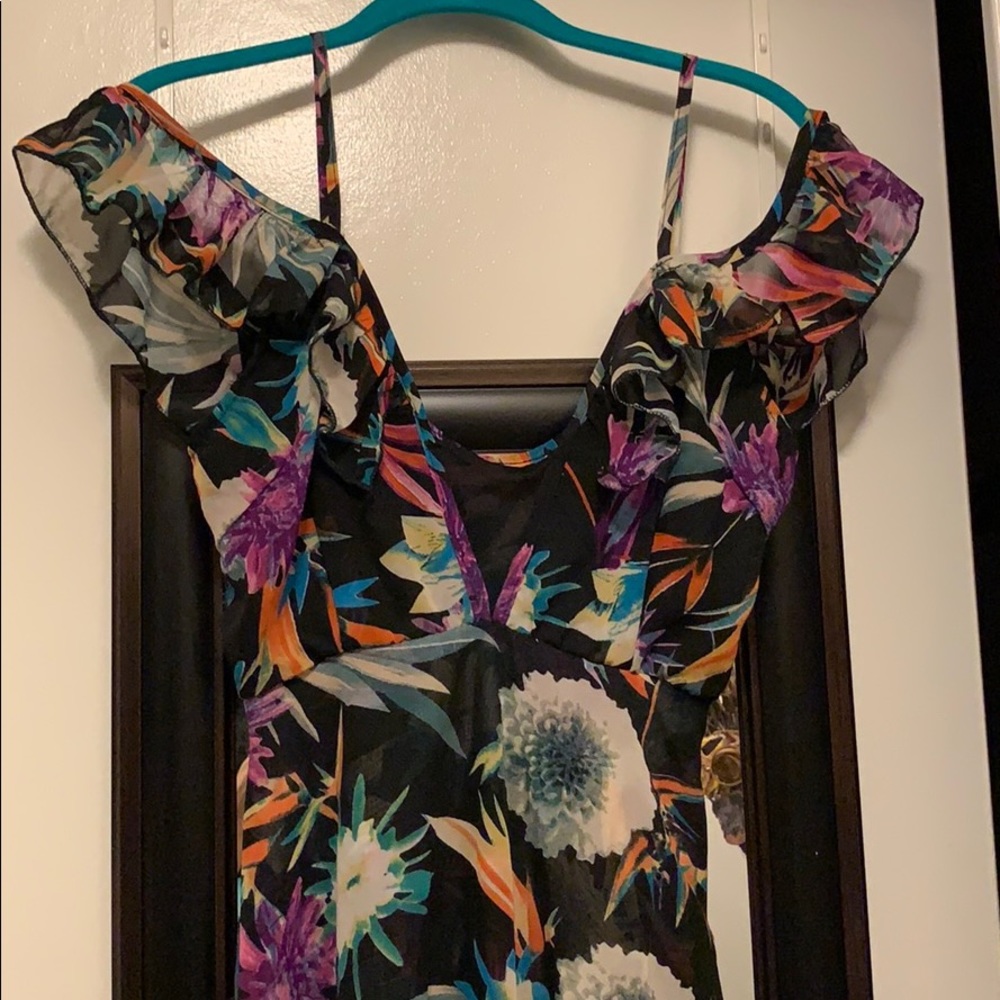 🏝💃🏻Floral Tropical Hawaiian Summer Dress